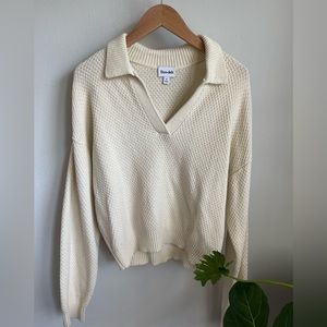 Aritzia Sunday Best Lottie Sweater Cream size M